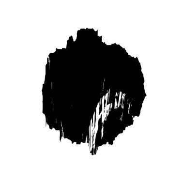 Beyaz arkaplanda soyut siyah dekoratif unsur. vektör illüstrasyonu.  