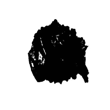 Beyaz arkaplanda soyut siyah dekoratif unsur. vektör illüstrasyonu.  