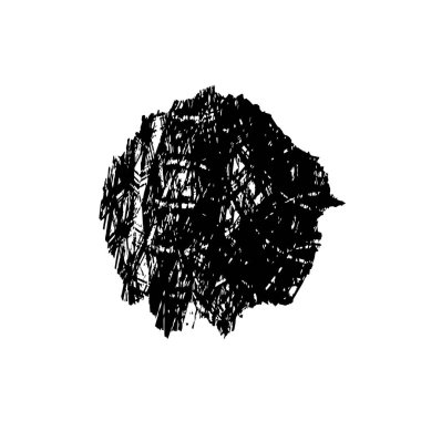 Beyaz arkaplanda soyut siyah dekoratif unsur. vektör illüstrasyonu.  