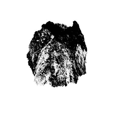 Beyaz arkaplanda soyut mürekkep lekesi, vektör illüstrasyonu