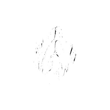 Beyaz arkaplanda soyut siyah dekoratif unsur. vektör illüstrasyonu.  