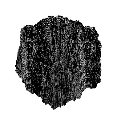 Beyaz arkaplanda soyut siyah dekoratif unsur. vektör illüstrasyonu.  