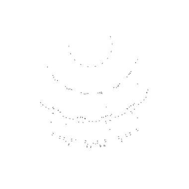 Beyaz arkaplanda soyut siyah dekoratif unsur. vektör illüstrasyonu.  