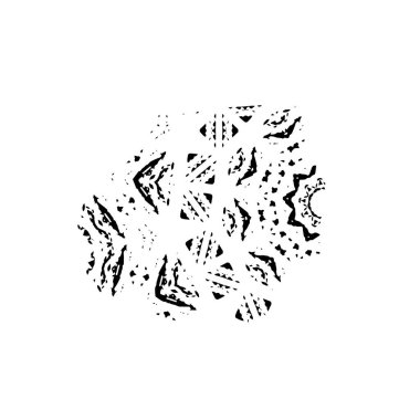 Beyaz arka planda soyut yaratıcı unsur. vektör illüstrasyonu.  