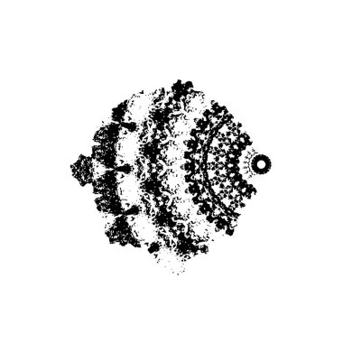 Beyaz arka planda soyut yaratıcı unsur. vektör illüstrasyonu.  