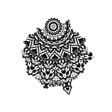 Beyaz arka planda soyut yaratıcı unsur. vektör illüstrasyonu.  