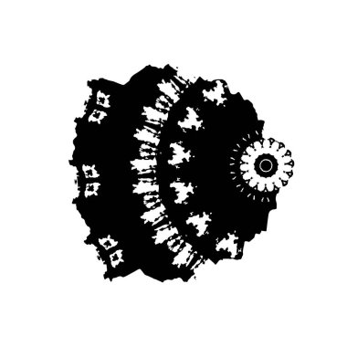 Beyaz arka planda soyut yaratıcı unsur. vektör illüstrasyonu.  