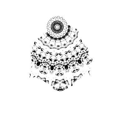 Beyaz arka planda soyut yaratıcı unsur. vektör illüstrasyonu.  