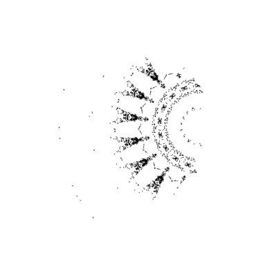 Beyaz arka planda soyut yaratıcı unsur. vektör illüstrasyonu.  
