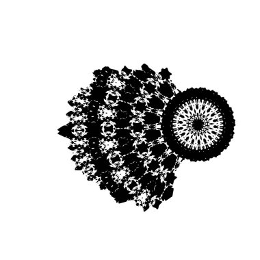 Beyaz arka planda soyut yaratıcı unsur. vektör illüstrasyonu.  