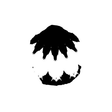 Beyaz arka planda soyut yaratıcı unsur. vektör illüstrasyonu.  