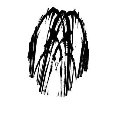 Beyaz arka planda soyut yaratıcı unsur. vektör illüstrasyonu.  