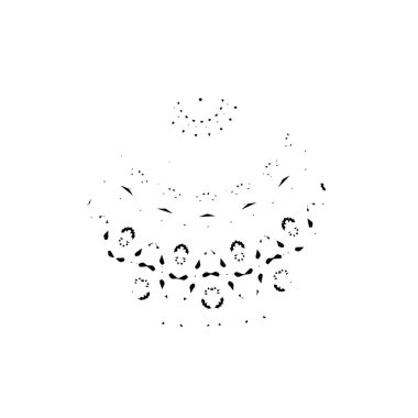 Beyaz arka planda soyut yaratıcı unsur. vektör illüstrasyonu.  