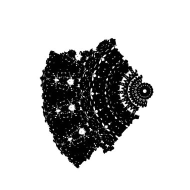 Beyaz arka planda soyut yaratıcı unsur. vektör illüstrasyonu.  