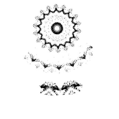 Beyaz arka planda soyut yaratıcı unsur. vektör illüstrasyonu.  