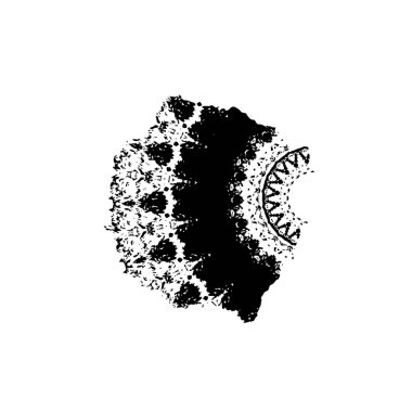 Beyaz arka planda soyut yaratıcı unsur. vektör illüstrasyonu.  