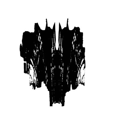 Vektör çizimi. Beyaz arkaplanda soyut yaratıcı öge.   