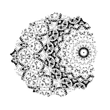 Vektör çizimi. Beyaz arkaplanda soyut yaratıcı öge.   