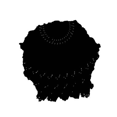 Vektör çizimi. Beyaz arkaplanda soyut yaratıcı öge.   