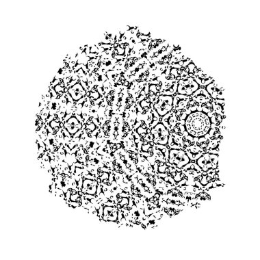 Vektör çizimi. Beyaz arkaplanda soyut yaratıcı öge.   