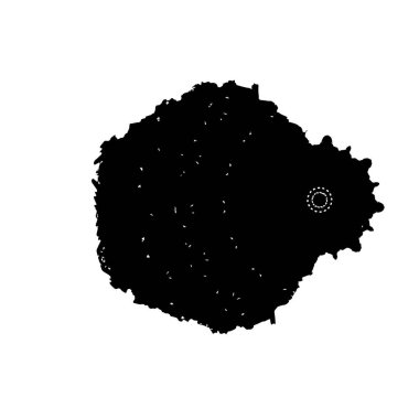 Vektör çizimi. Beyaz arkaplanda soyut yaratıcı öge.   