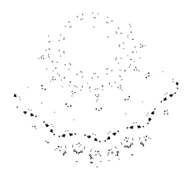 Vektör çizimi. Beyaz arkaplanda soyut yaratıcı öge.   