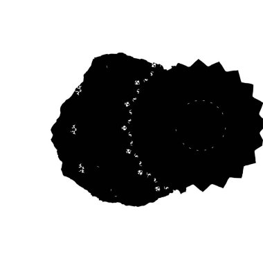 Vektör çizimi. Beyaz arkaplanda soyut yaratıcı öge.   