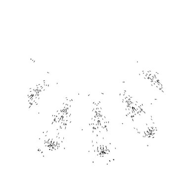 Vektör çizimi. Beyaz arkaplanda soyut öge.   