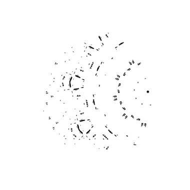 Vektör çizimi. Beyaz arkaplanda soyut öge.   