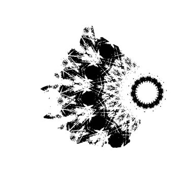 Vektör çizimi. Beyaz arkaplanda soyut öge.   