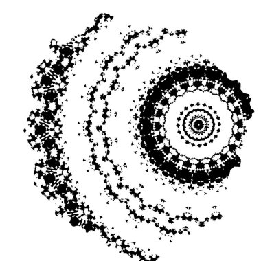 Vektör çizimi. Beyaz arkaplanda soyut öge.   