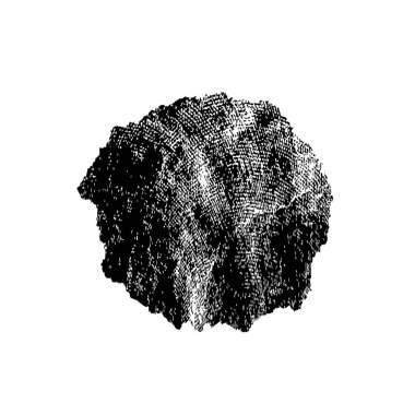 Vektör çizimi. Beyaz arkaplanda soyut öge.   