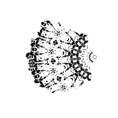 Vektör çizimi. Beyaz arkaplanda soyut öge.   