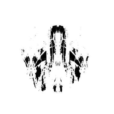 Vektör çizimi. Beyaz arkaplanda soyut öge.   