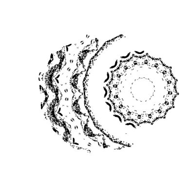 Beyaz arkaplanda soyut bir element. vektör illüstrasyonu          