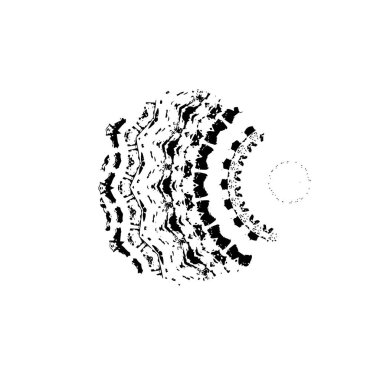 Beyaz arkaplanda soyut bir element. vektör illüstrasyonu          