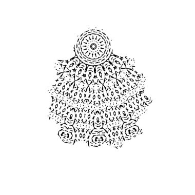 Beyaz arkaplanda soyut bir element. vektör illüstrasyonu          