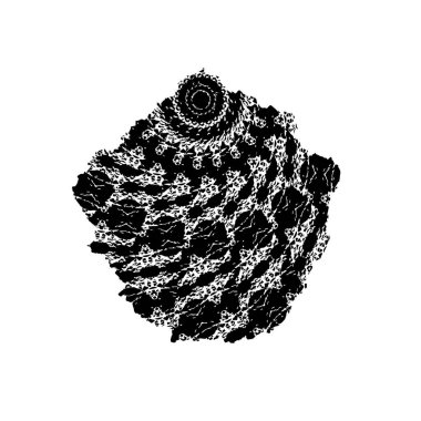 Beyaz arkaplanda soyut bir element. vektör illüstrasyonu          