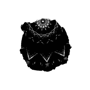 Beyaz arkaplanda soyut bir element. vektör illüstrasyonu          