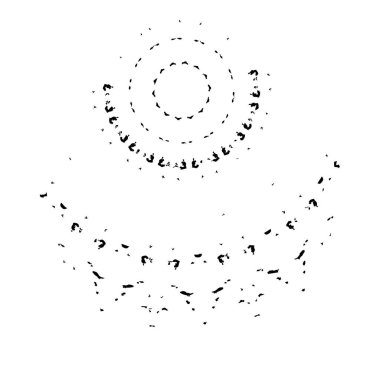 Beyaz arkaplanda soyut bir element. vektör illüstrasyonu          