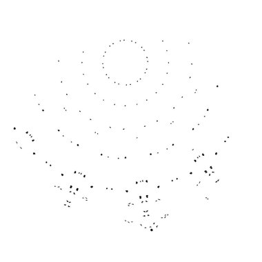 Beyaz arkaplanda soyut bir element. vektör illüstrasyonu          