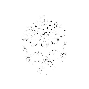 Beyaz arkaplanda soyut bir element. vektör illüstrasyonu          