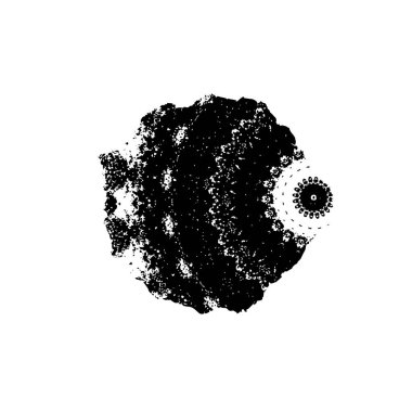 Beyaz arkaplanda soyut bir element. vektör illüstrasyonu          