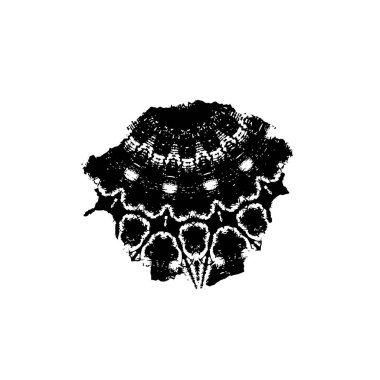 Beyaz arkaplanda soyut bir element. vektör illüstrasyonu          