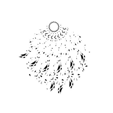 arka plan siyah ve beyaz. vektör çizim       