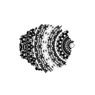 Beyaz arka planda soyut ayrıntı. vektör illüstrasyonu    