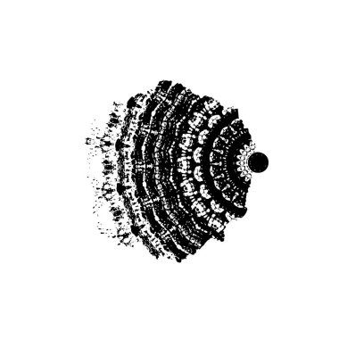 Beyaz arka planda soyut ayrıntı. vektör illüstrasyonu    