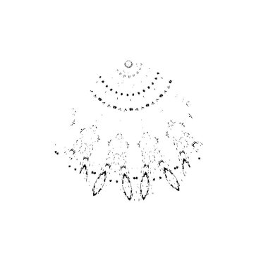 Beyaz arka planda soyut ayrıntı. vektör illüstrasyonu    