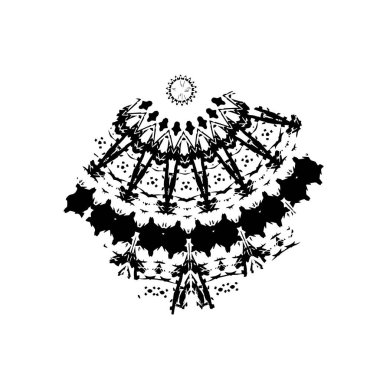 Beyaz arka planda soyut ayrıntı. vektör illüstrasyonu    