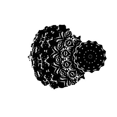 Beyaz arka planda soyut ayrıntı. vektör illüstrasyonu    